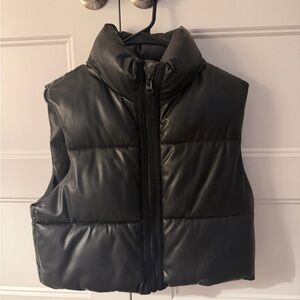 Zara Black Puffer Vest